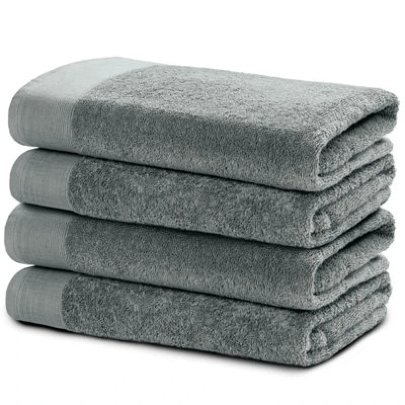 Image of Ezysleep Ezysleep Luxe Collection 4 Piece Egyptian Bathsheet Set in Silver Size: Bath Sheet Silver Bath Sheet Unisex 5034567875875