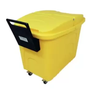 image of Slingsby Robust Rim Nesting Container Trucks With Handle and Lid - Yellow