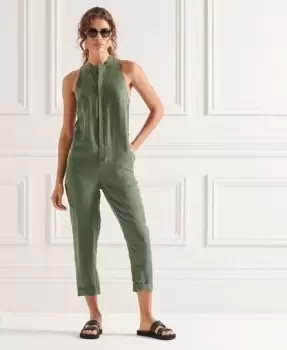 Image of Superdry Cupro Sleeveless Jumpsuit