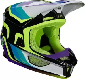 Image of FOX V1 Tro Motocross Helmet, turquoise, Size XL, turquoise, Size XL