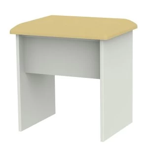 Image of Indices Padded Stool - White