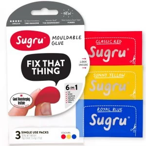 image of Sugru Bright Mouldable Glue 3 Pack