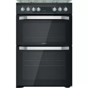 image of Hotpoint Amelia HDT67V9H2CX Double Oven Electric Cooker