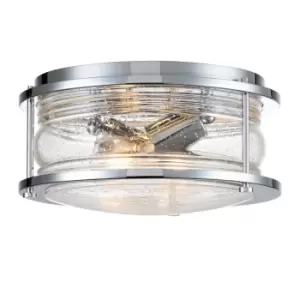 Image of Kichler Ashland Bay Bathroom Ceiling Light Polished Chrome, IP44