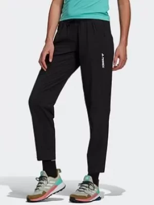 Image of adidas Terrex Liteflex Hiking Tracksuit Bottoms, Green, Size 12, Women