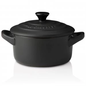 image of Le Creuset Stoneware Petite Casserole Dish - Satin Black