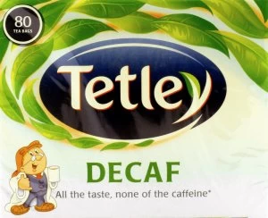 image of Tetley Decaf Tea Bags - 80 Pack