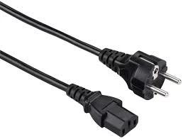 image of Hama Power Cord, plug with earth contact - 3-pin socket, 1.50 m