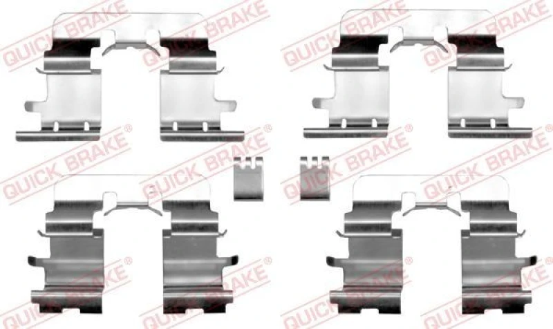 Image of QUICK BRAKE Brake pad fitting kit QUICK BRAKE 109-1290