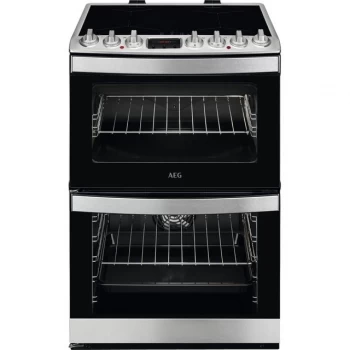 Image of AEG CIB6732ACM Double Oven Induction Hob Electric Cooker