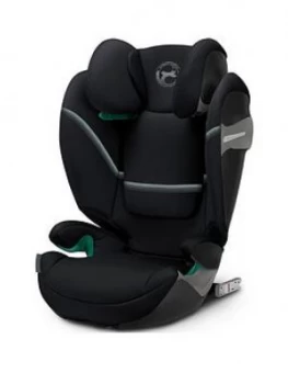 image of Cybex Solution S I-Fix Group 2/3 R129 Tested Car Seat - Deep Black