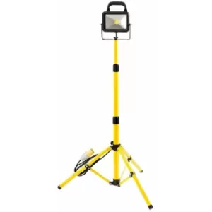 image of 110V cob LED Worklamp with Tripod (20W) (66051) - Draper