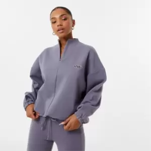 image of Jack Wills Zip Through Funnel Sweat - Grey