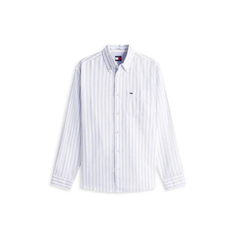 Image of Tommy Jeans TJ StrpOxfrd Shrt Sn62 Blue Twilight male S