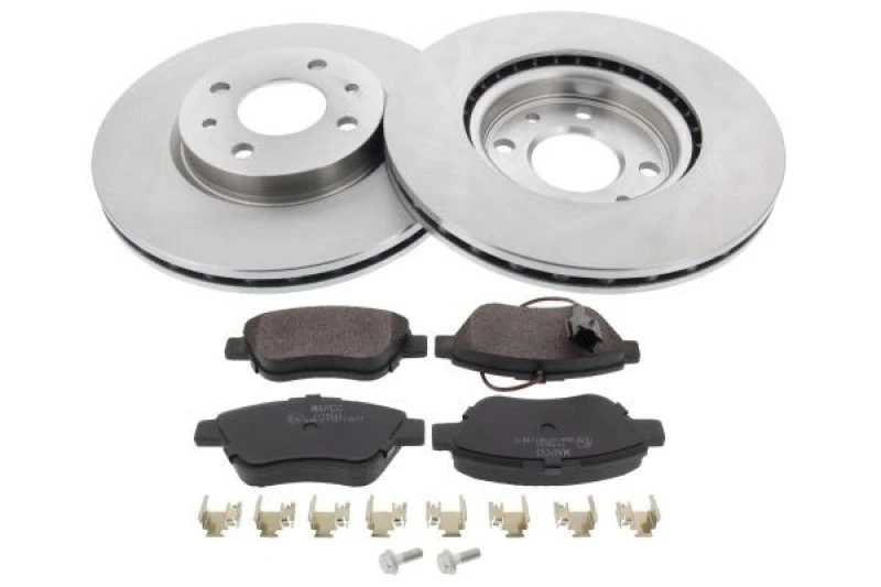 Image of MAPCO 47012 Brake disc and pads set Front Axle, Brake Disc Type: Vented Brake Set,disc brakes (3405)