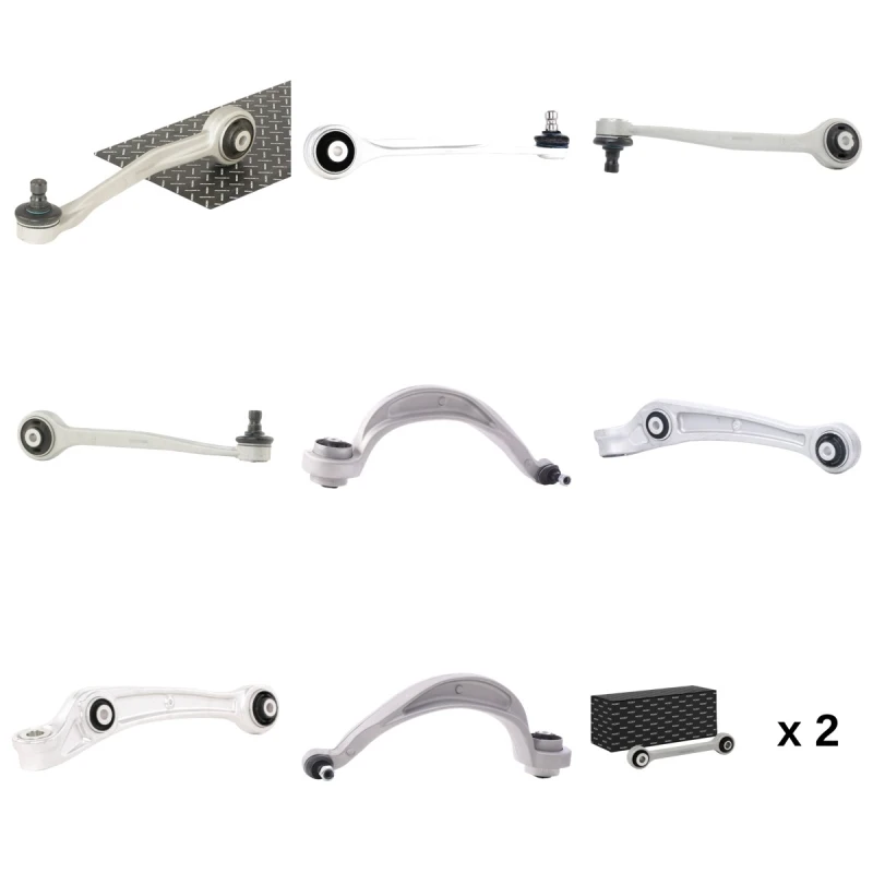 Image of RIDEX 2905L0004 Link Set, wheel suspension with coupling rod, Lower Aluminium Link Set,wheel suspension (2905)