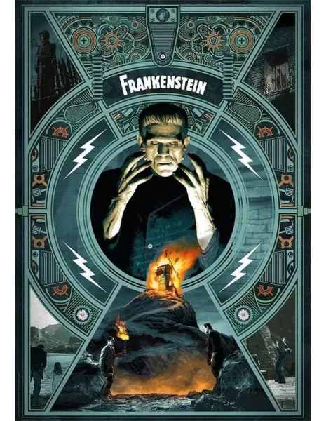 Image of Frankenstein Art Print Limited Edition 42 x 30 cm