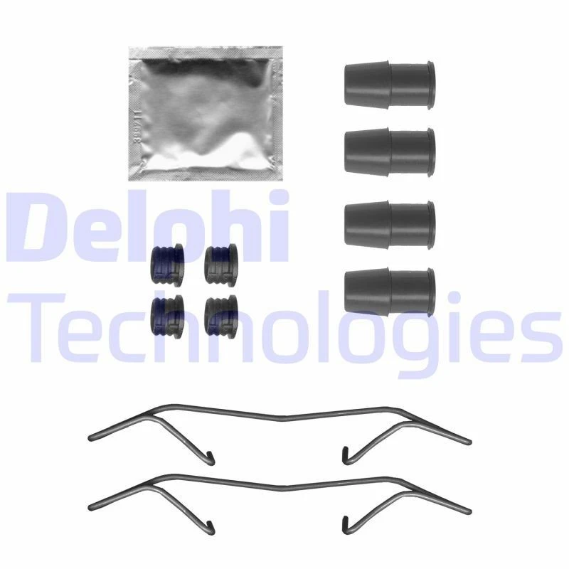 Image of DELPHI Brake pad fitting kit DELPHI LX0717