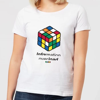 Image of Information Overload Womens T-Shirt - White - L