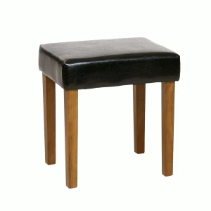 image of Halea Pine Leg Stool - Brown