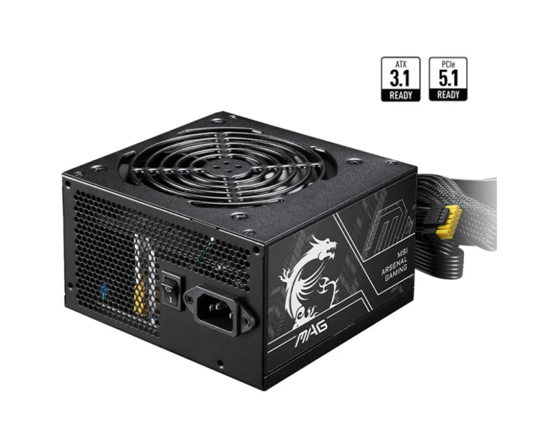 Image of MSI MAG A650BN PCIE5 II power supply unit 650 W 20+4 pin ATX ATX Black MAG A650BN PCIE5 II