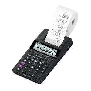 Image of Casio HR 8RCE Mini Printing Calculator Euro Conversion Tax Calculation