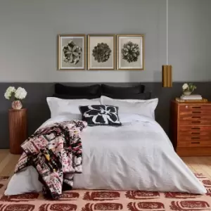 Image of Ted Baker Modern Floral Duvet Cover - White - King