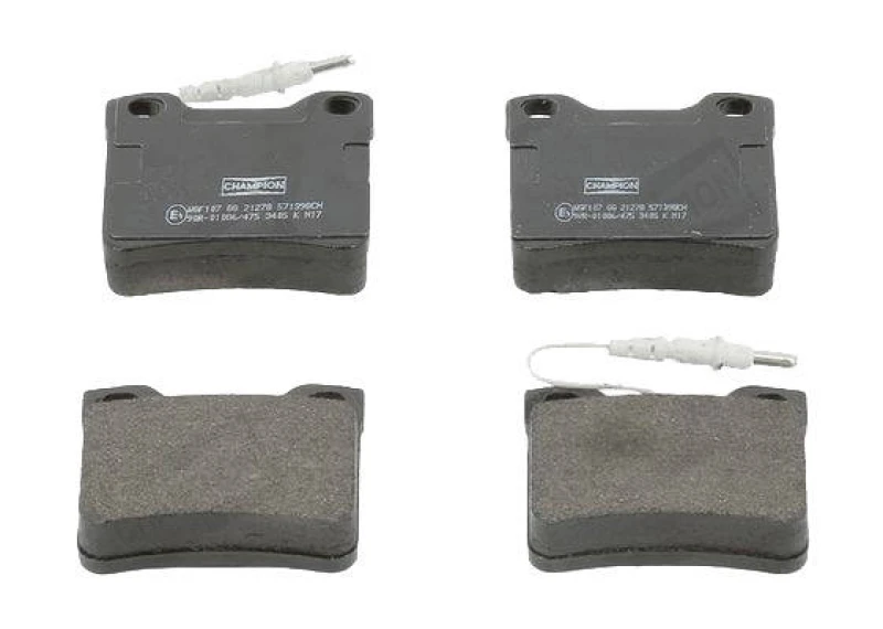 Image of CHAMPION 571398CH Brake pad set incl. wear warning contact Brake Pad Set,disc brake (402)