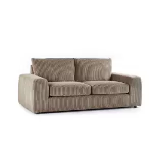 image of Luciana Luxury Jumbo Cord 3 Seater Sofa - Coffee - Coffee