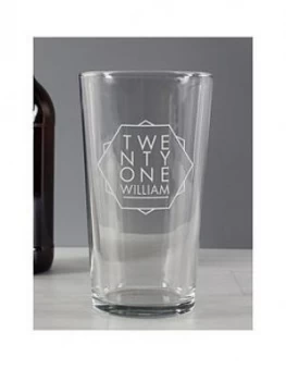 image of Personalised Birthday Pint Glass