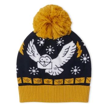 Image of Harry Potter Owl Mail Festive Beanie - Navy