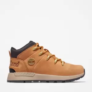 Image of Timberland Sprint Trekker Hiking Boot For Youth In Yellow Yellow Kids, Size 1