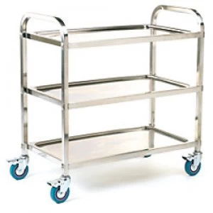 Image of GPC Shelf Trolleys Silver Lifting Capacity Per Shelf: 30kg 445mm x 895mm x 850mm