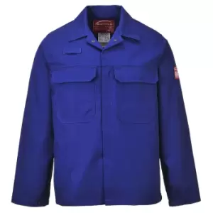 image of Biz Weld Mens Flame Resistant Jacket Royal Blue 2XL