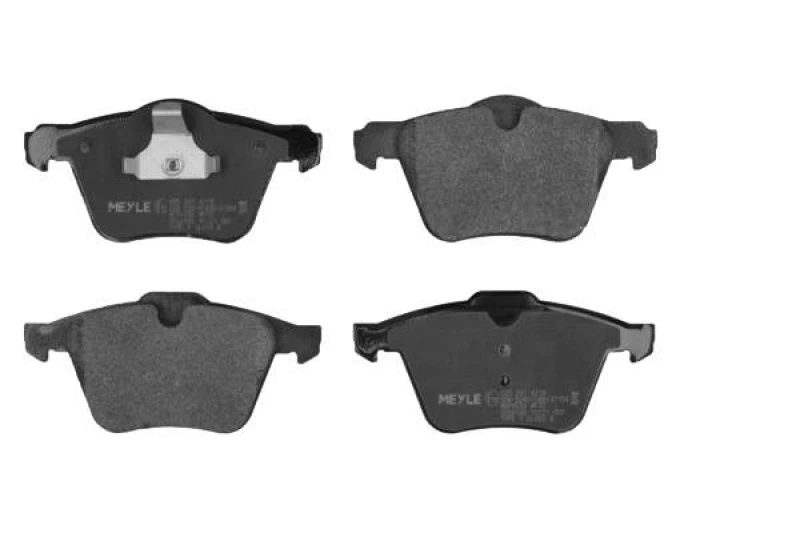 Image of MEYLE 025 241 4218 Brake pad set Front Axle, not prepared for wear warning indicator, Original Quality, with anti-squeak plate Brake Pad Set,disc bra
