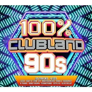 Image of Clubland 100% 90s by Various Artists CD Album