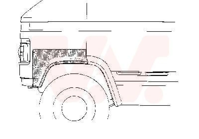 Image of VAN WEZEL Side panel VAN WEZEL 3050.55