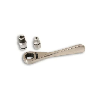 Image of Laser - Ratchet With Bit & Socket Adaptor - 1/4in. Drive - 4002