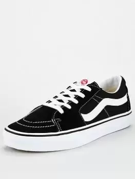 Image of Vans Ua Sk8-Low Plimsoll - Black/White, Size 9.5, Men