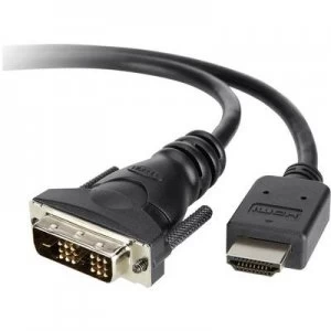 Image of Belkin DVI / HDMI Cable [1x DVI plug 19-pin - 1x HDMI plug] 3m Black