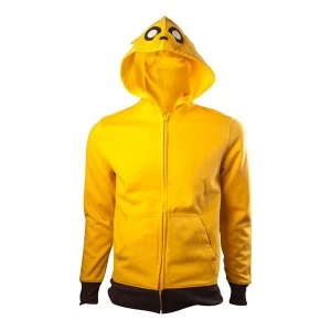 image of Adventure Time - Jake Mens Medium Hoodie - Yellow/Black