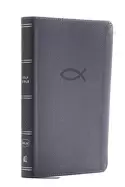 Image of nkjv thinline bible youth edition leathersoft gray red letter comfort print