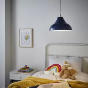 Image of Glow Lucia Navy Dome Lamp Shade (D)30Cm