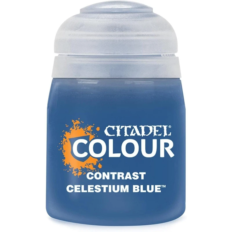 Image of Citadel Games Workshop Colour Contrast: Celestium Blue (18ml) Paint Multi