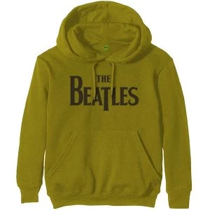 image of The Beatles - Drop T Logo Unisex Large Pullover Hoodie - Green