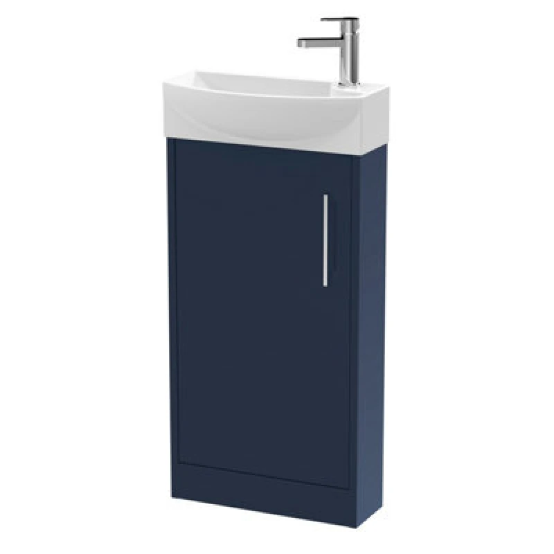 Image of Hudson Reed 440 Fs 1-Door Unit & Basin Lh