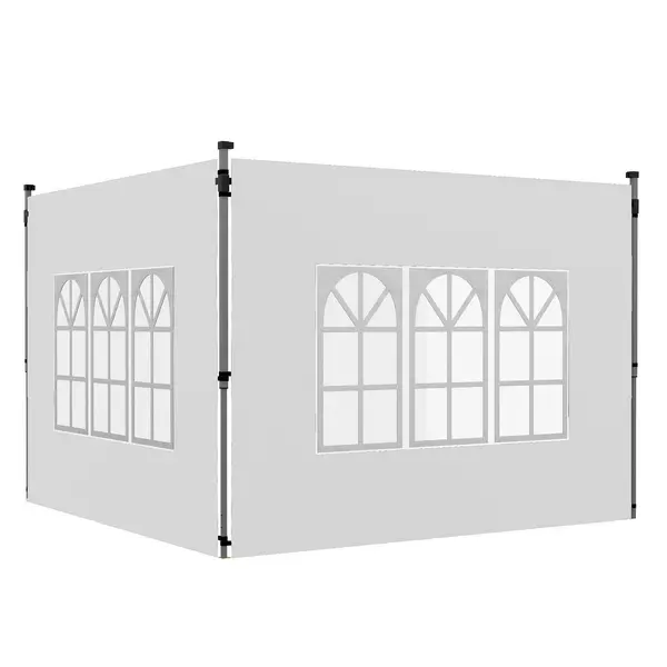 image of Gazebo Side Panels for 3x3(m) or 3x4m Pop Up Gazebo, 2 Pack