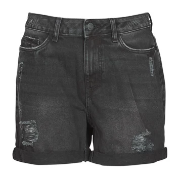 Image of Noisy May NMSMILEY womens Shorts in Black - Sizes S,M,XL,XS