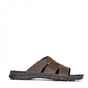 Rockport Rockport Darwyn Sliders - Brown Lth