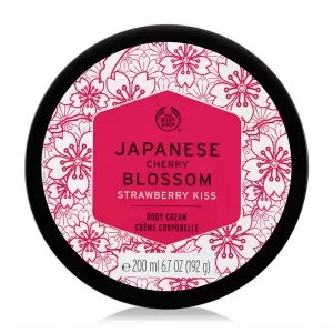 Image of The Body Shop Japanese Cherry Blossom Strawberry Kiss Body Cream